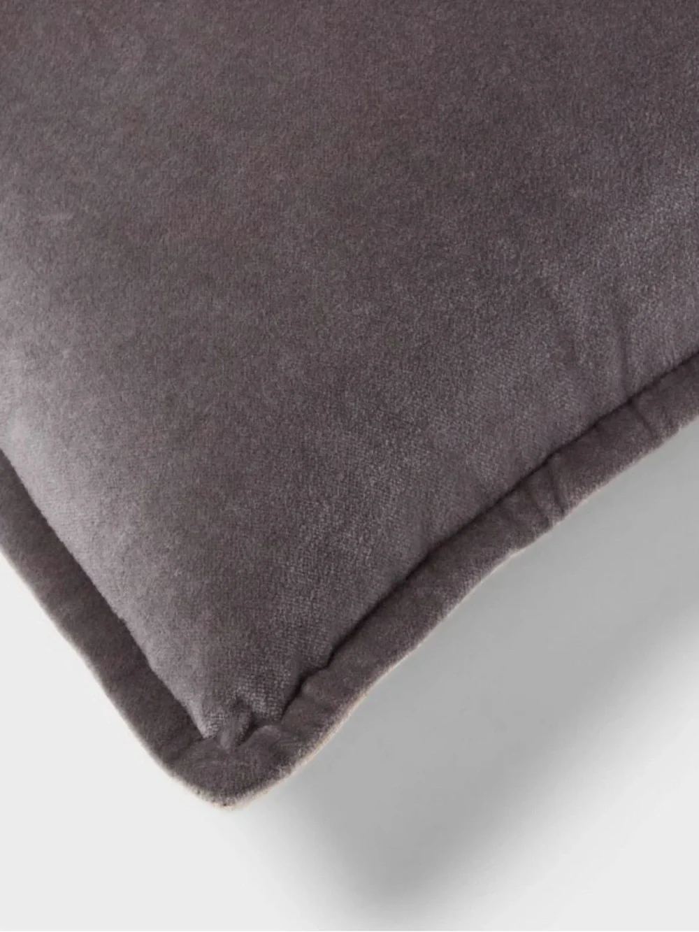 NEW Threshold Gray Velvet Pillow